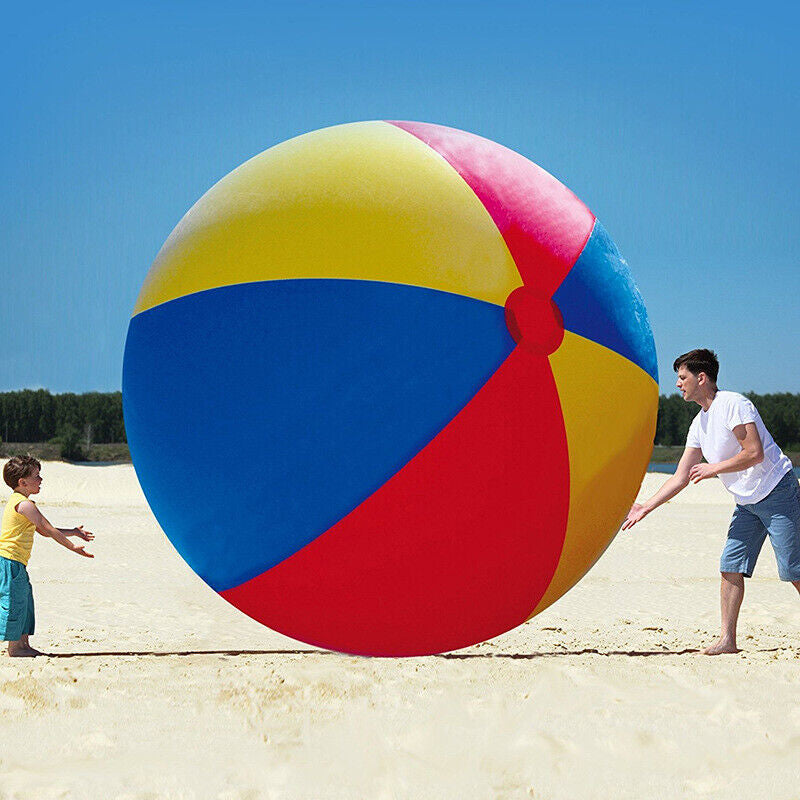 100/150Cm Giant Inflatable Beach Ball Kids Adults Team Play Ball Toy Gifts AU