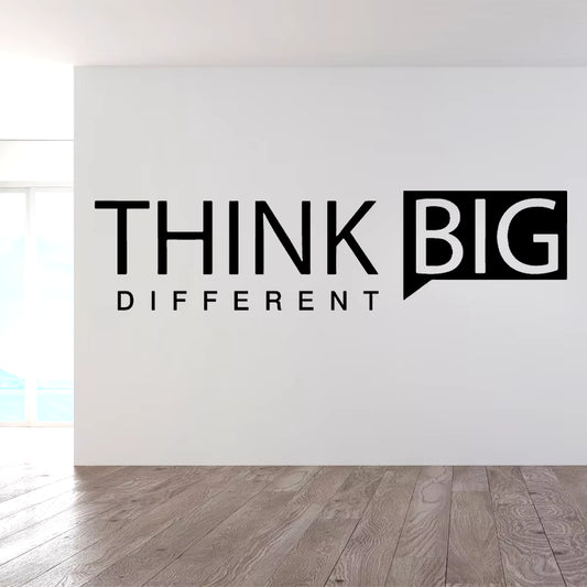 Thank Big Different Office Wall Sticker Vinyl Teamwork Quote Motivation Idea Decals Removble Interior Design Decor Mural A576