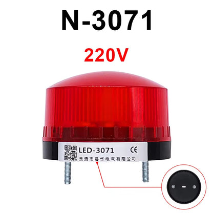 Strobe Signal Warning Light TB35 N-3071 12V 24V 220V Indicator Light LED Lamp Small Flashing Light Security Alarm IP44 LTE-5061