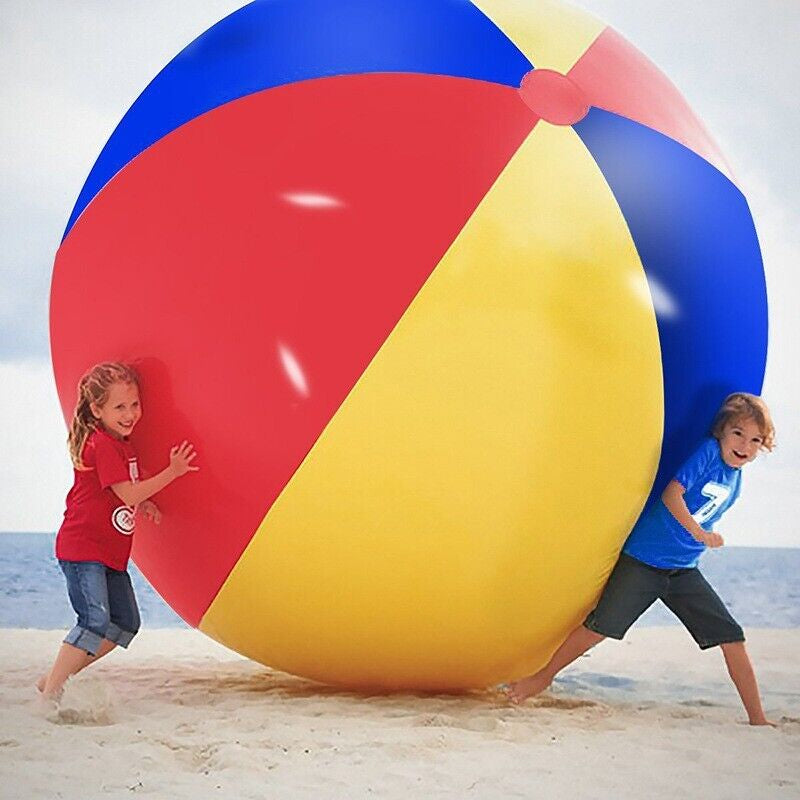 100/150Cm Giant Inflatable Beach Ball Kids Adults Team Play Ball Toy Gifts AU