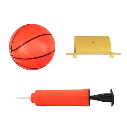 Indoor Children Game Kids Mini Home Exercise Basketball Hoop Set Wall Frame Stand Basket Hanging with 1 Ball 1 Inflatable Pump