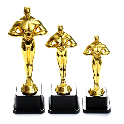 Oscar Trophy Award Plastic Gilded Replica Team Sports Competition Craft Souvenir Party Celebration Gift