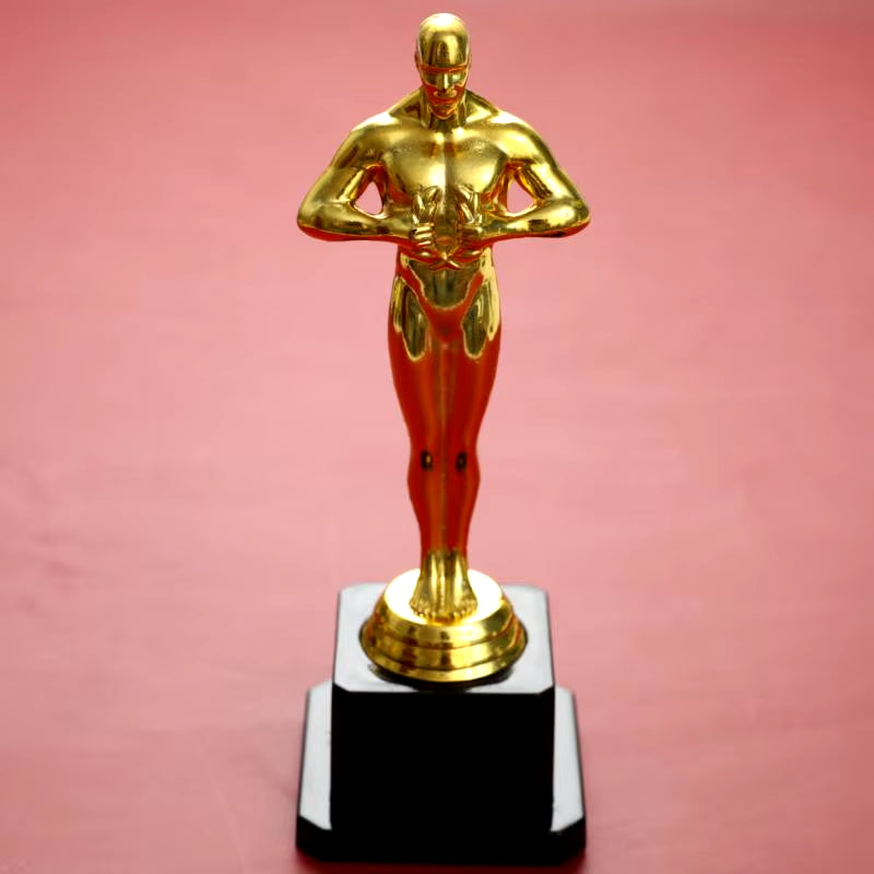 Oscar Trophy Award Plastic Gilded Replica Team Sports Competition Craft Souvenir Party Celebration Gift