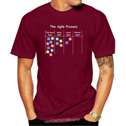 New Agile Process Aoe Project Process Management T Shirt Loose Summer Create Cotton Standard S-5xl Unique Humor Shirt