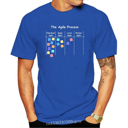 New Agile Process Aoe Project Process Management T Shirt Loose Summer Create Cotton Standard S-5xl Unique Humor Shirt