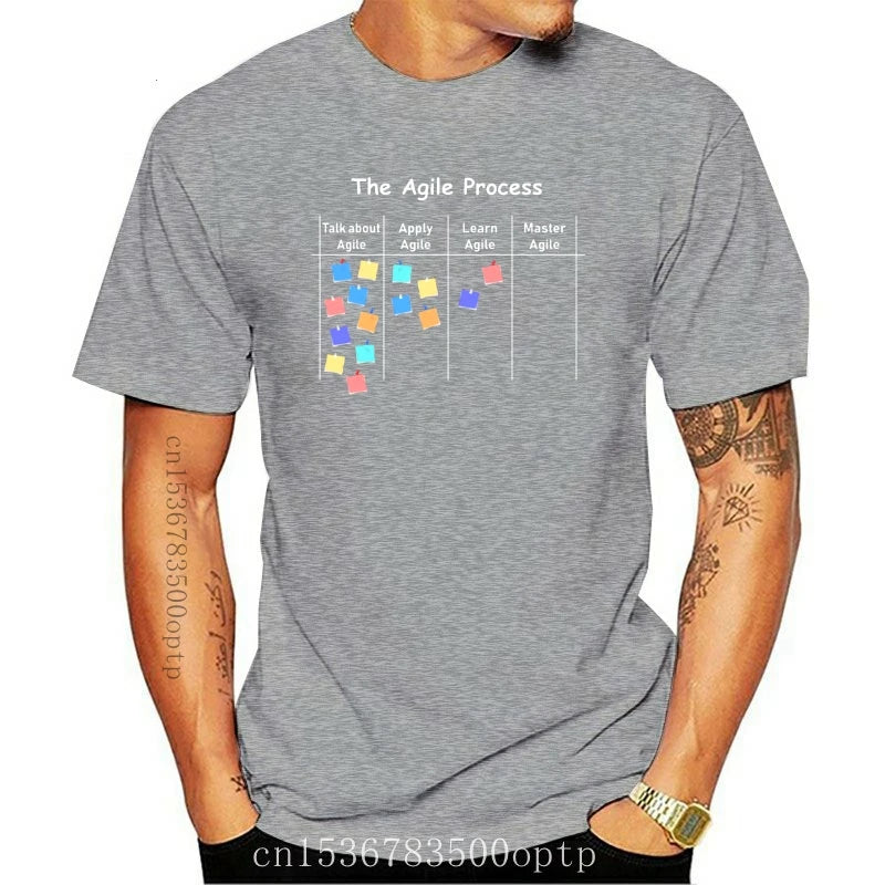 New Agile Process Aoe Project Process Management T Shirt Loose Summer Create Cotton Standard S-5xl Unique Humor Shirt