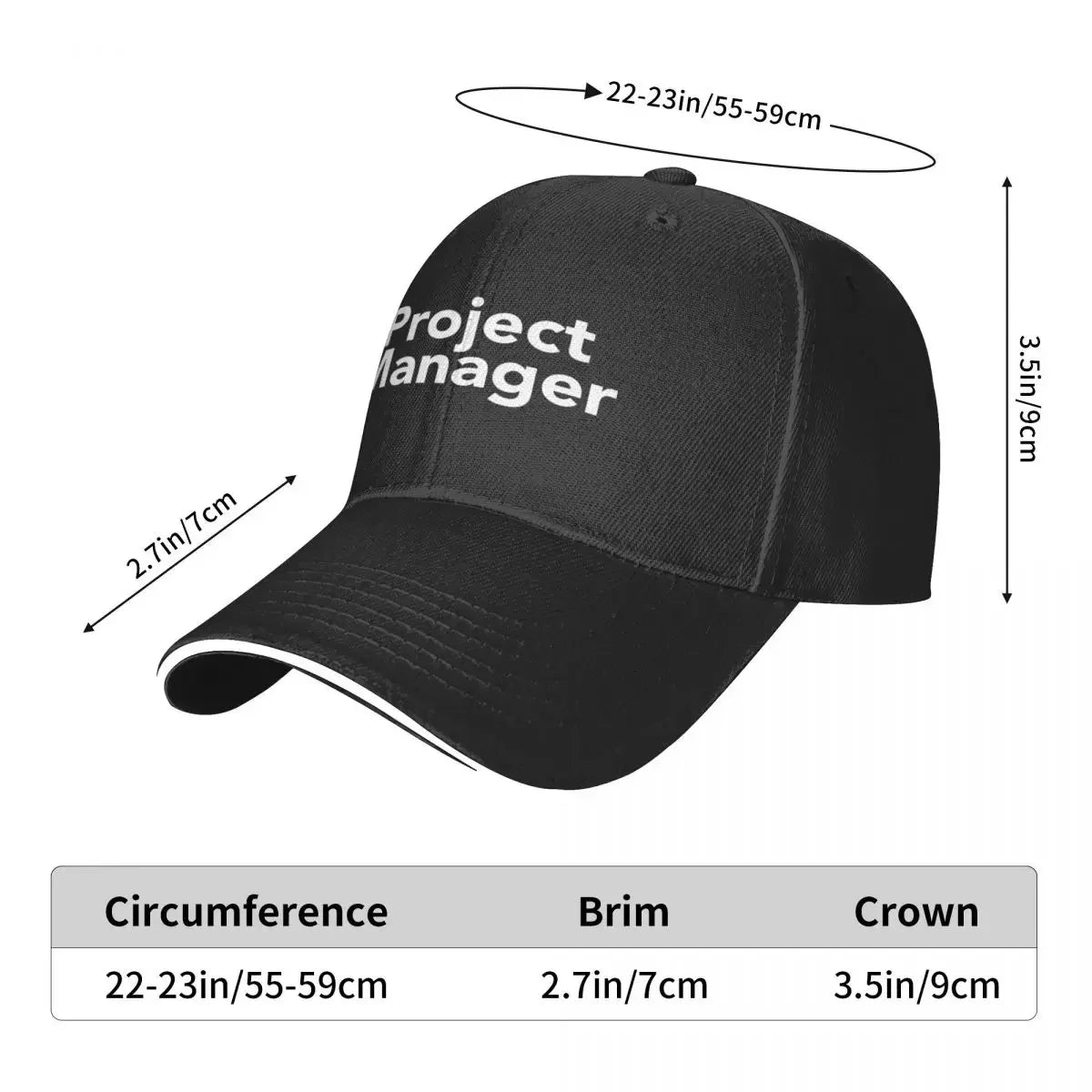 Project Manager Baseball Cap Hood Rave Hat Baseball Cap Uv Protection Solar Hat For Men Women's