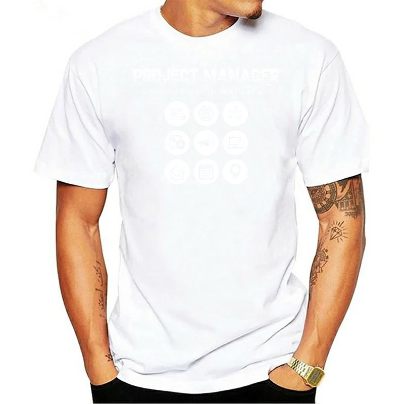 Brand Project Manager Nobody Knows What I Do Until I DonDo It T-Shirt Men Short Sleeve T-Shirt