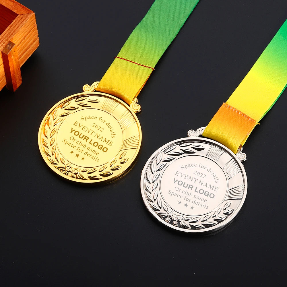 Personalised Medal with Your Text Custom 1st 2nd 3rd Sports Medals School Award Programs Sports Events Celebration Souvenir Gift