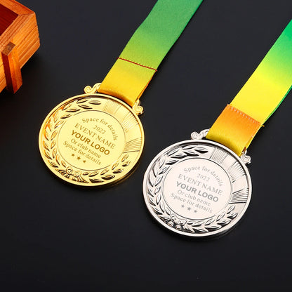 Personalised Medal with Your Text Custom 1st 2nd 3rd Sports Medals School Award Programs Sports Events Celebration Souvenir Gift