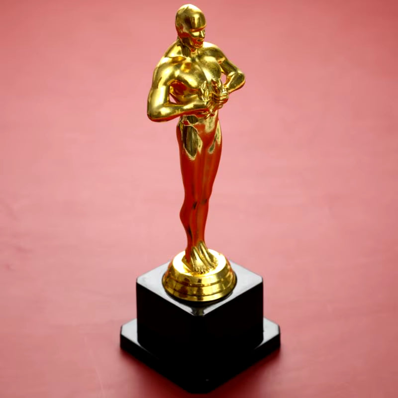 Oscar Trophy Award Plastic Gilded Replica Team Sports Competition Craft Souvenir Party Celebration Gift