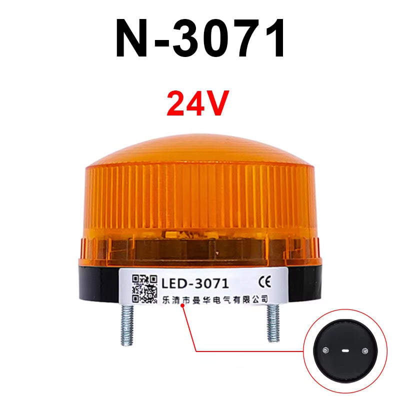 Strobe Signal Warning Light TB35 N-3071 12V 24V 220V Indicator Light LED Lamp Small Flashing Light Security Alarm IP44 LTE-5061