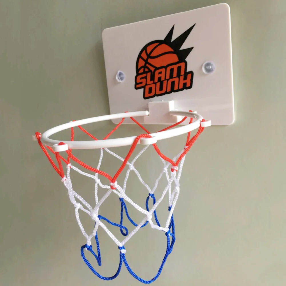 Mini Basketball Hoop Kit Indoor No Punch Wall Mounted Basketball Backboard Home Sports Basket Ball Hoops for Kids Funny Game Toy