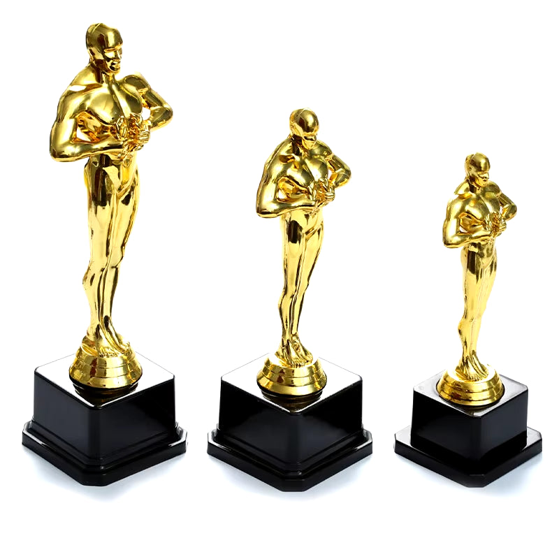 Oscar Trophy Award Plastic Gilded Replica Team Sports Competition Craft Souvenir Party Celebration Gift